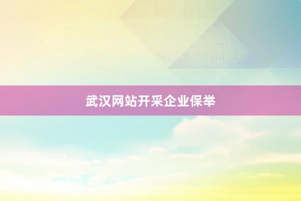 武汉网站开采企业保举